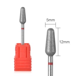 Nail Drill Bits Electric Manicure Milling Cutter Drill Bit for Nails Diamond Cuticle Cutter Flame Bit Nail Drill Clean Bits Burr