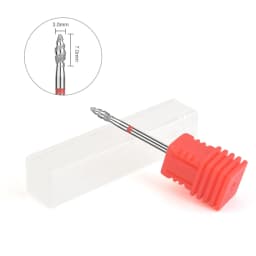 Nail Drill Bits Electric Manicure Milling Cutter Drill Bit for Nails Diamond Cuticle Cutter Flame Bit Nail Drill Clean Bits Burr