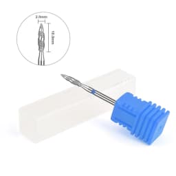 Nail Drill Bits Electric Manicure Milling Cutter Drill Bit for Nails Diamond Cuticle Cutter Flame Bit Nail Drill Clean Bits Burr