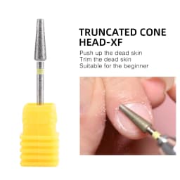 Nail Drill Bits Electric Manicure Milling Cutter Drill Bit for Nails Diamond Cuticle Cutter Flame Bit Nail Drill Clean Bits Burr