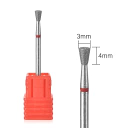 Nail Drill Bits Electric Manicure Milling Cutter Drill Bit for Nails Diamond Cuticle Cutter Flame Bit Nail Drill Clean Bits Burr