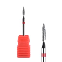 Nail Drill Bits Electric Manicure Milling Cutter Drill Bit for Nails Diamond Cuticle Cutter Flame Bit Nail Drill Clean Bits Burr