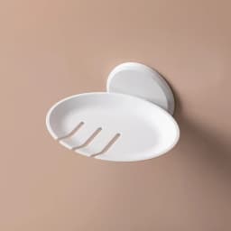 1Pc Bathroom Soap Dish Storage Basket Box Plastic Drain Holder Strong Wall Hanging Soap Box Punch-free