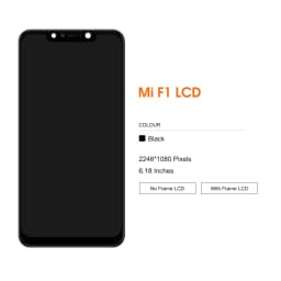 6.18'' Poco F1 Lcd Display For Xiaomi Pocophone F1 Lcd Display Touch Screen Digitizer Assembly For Xiaomi PocophoneF1