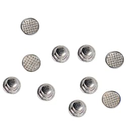 10Pcs/Bag Dental Orthodontic Lingual Button Metal Bondable Mesh Base Metal Tongue Side Buckle Orthodont Materiales