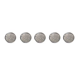 10Pcs/Bag Dental Orthodontic Lingual Button Metal Bondable Mesh Base Metal Tongue Side Buckle Orthodont Materiales