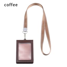 Double Card Badge Holder Genuine Leather ID Lanyard Name Tag Carabiner Style Key Ring Clips Reels Recoil Belt Clip Office Supply