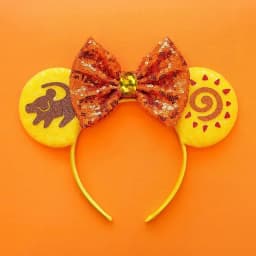 Mickey Mouse Hairbands The Lion King Mufasa Simba Ears Headbands for Girls Kid Disney Pumbaa Headwear Women Bow Hair Accessories