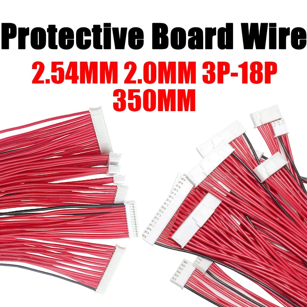 1PCS 3PIN-18PIN Balance cable Lithium battery protection board cable wire FOR 3S 4S 6S 7S 8S 10S 12S 13S 14S 16S 17S BMS Li-ion