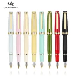 Jinhao 82 Fountain Pen Luxury Acrylic Ink Pen Spin EF F M Nib Elegante Business Office School Supplies Writing Pen Stationery