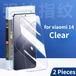 SmartDevil 2Pcs Screen Protector For Xiaomi 14 HD Tempered Glass Film Non Full Screen Anti-fingerprint Clear Anti-bluelight