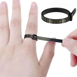 KISMIS 1PC White/Black US/EU Sizes Wedding Ring Band Ring Sizer Measure Genuine Tester Finger Gauge Jewelry Accessory Tools
