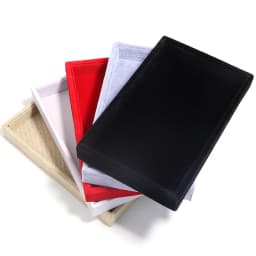 1 Pcs Velvet Jewelry Display Tray Multicolor Organizer Holder Box Necklaces Bracelets Rings Storage Show Tray Case