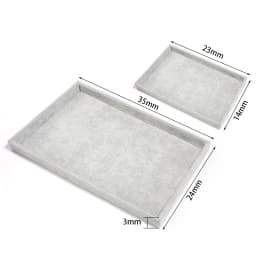 1 Pcs Velvet Jewelry Display Tray Multicolor Organizer Holder Box Necklaces Bracelets Rings Storage Show Tray Case