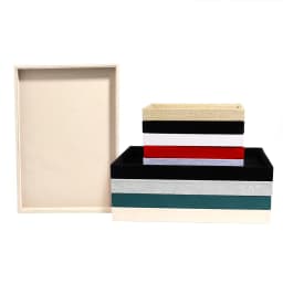 1 Pcs Velvet Jewelry Display Tray Multicolor Organizer Holder Box Necklaces Bracelets Rings Storage Show Tray Case