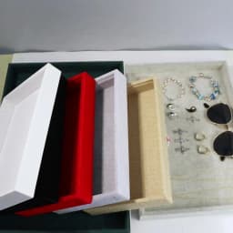 1 Pcs Velvet Jewelry Display Tray Multicolor Organizer Holder Box Necklaces Bracelets Rings Storage Show Tray Case