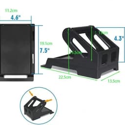 Label Holder Desktop Printer Accessory Supplies Shipping Label Stand for Rolls and Fanfold Labels Supermarket Factory Office
