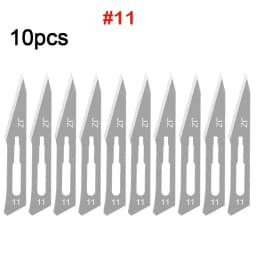 11# 23# Carbon Steel Carving Metal Scalpel Blades Handle Scalpel DIY Cutting Repair Animal Surgical Knife Tool Kits Box Non Slip