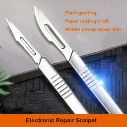 11# 23# Carbon Steel Carving Metal Scalpel Blades Handle Scalpel DIY Cutting Repair Animal Surgical Knife Tool Kits Box Non Slip