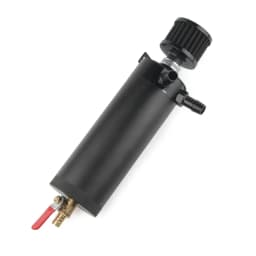 Universal Billet Aluminum Baffled 2-port New Long Oil Catch Can Tank with Breather Filter Engine Mini Oil Separator
