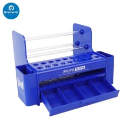 Multifunction Storage Box RELIFE RL-001G Container Reck For Mobile Phone Repair Electronic Component Screwdriver Tweezers Wick