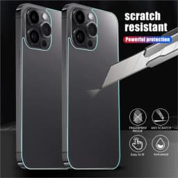 3Pcs Back Tempered Glass For iPhone 15 14 13 12 11 Pro Max Mini 15 14 Plus 15 ProMax Phone Back Rear Screen Protector Film