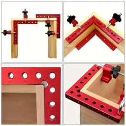 160MM 90 Degree L-Shaped Auxiliary Fixture Splicing Board Positioning Panel Fixed Clip Carpenter's Square Ruler Woodworking Tool