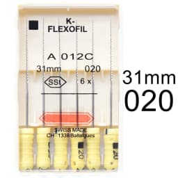 1 Pack 21/25/31mm 15-40 Dental K-FLEXOFILE Flexibility Endo Root Canal K Files SSt Hand Use Dentistry Endodontic Lab Instruments