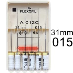 1 Pack 21/25/31mm 15-40 Dental K-FLEXOFILE Flexibility Endo Root Canal K Files SSt Hand Use Dentistry Endodontic Lab Instruments