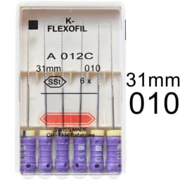 1 Pack 21/25/31mm 15-40 Dental K-FLEXOFILE Flexibility Endo Root Canal K Files SSt Hand Use Dentistry Endodontic Lab Instruments