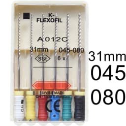 1 Pack 21/25/31mm 15-40 Dental K-FLEXOFILE Flexibility Endo Root Canal K Files SSt Hand Use Dentistry Endodontic Lab Instruments