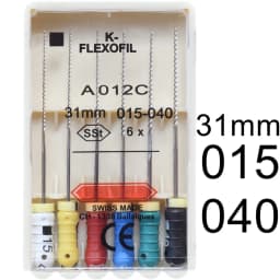 1 Pack 21/25/31mm 15-40 Dental K-FLEXOFILE Flexibility Endo Root Canal K Files SSt Hand Use Dentistry Endodontic Lab Instruments