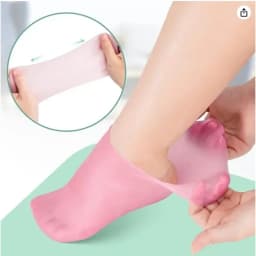 1 Pair Silicone Moisturizing Socks Exfoliating Gel Heel Socks Callus Cracked Dead Skin Remove Protector Pain Relief Foot Care