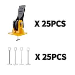 200PCS Reusable Tile Leveling System For Leveling Floor Tiles Hand Tile Leveling Device Construction Tools Parts Set