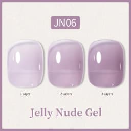 BORN PRETTY 10ml Glitter Pink Nude Jelly Nail Gel Polish Varnis Semi-permanent Sheer Translucent UV LED Soak Off Gel Polish