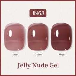 BORN PRETTY 10ml Glitter Pink Nude Jelly Nail Gel Polish Varnis Semi-permanent Sheer Translucent UV LED Soak Off Gel Polish