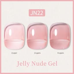 BORN PRETTY 10ml Glitter Pink Nude Jelly Nail Gel Polish Varnis Semi-permanent Sheer Translucent UV LED Soak Off Gel Polish