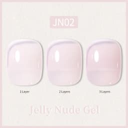 BORN PRETTY 10ml Glitter Pink Nude Jelly Nail Gel Polish Varnis Semi-permanent Sheer Translucent UV LED Soak Off Gel Polish