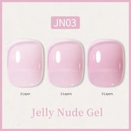 BORN PRETTY 10ml Glitter Pink Nude Jelly Nail Gel Polish Varnis Semi-permanent Sheer Translucent UV LED Soak Off Gel Polish