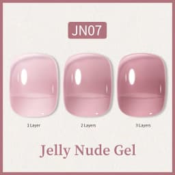 BORN PRETTY 10ml Glitter Pink Nude Jelly Nail Gel Polish Varnis Semi-permanent Sheer Translucent UV LED Soak Off Gel Polish