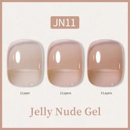 BORN PRETTY 10ml Glitter Pink Nude Jelly Nail Gel Polish Varnis Semi-permanent Sheer Translucent UV LED Soak Off Gel Polish