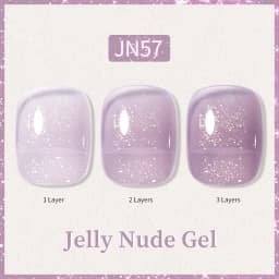 BORN PRETTY 10ml Glitter Pink Nude Jelly Nail Gel Polish Varnis Semi-permanent Sheer Translucent UV LED Soak Off Gel Polish
