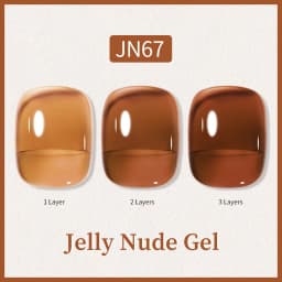 BORN PRETTY 10ml Glitter Pink Nude Jelly Nail Gel Polish Varnis Semi-permanent Sheer Translucent UV LED Soak Off Gel Polish