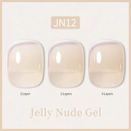 BORN PRETTY 10ml Glitter Pink Nude Jelly Nail Gel Polish Varnis Semi-permanent Sheer Translucent UV LED Soak Off Gel Polish