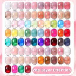 BORN PRETTY 10ml Glitter Pink Nude Jelly Nail Gel Polish Varnis Semi-permanent Sheer Translucent UV LED Soak Off Gel Polish
