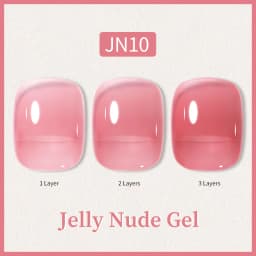 BORN PRETTY 10ml Glitter Pink Nude Jelly Nail Gel Polish Varnis Semi-permanent Sheer Translucent UV LED Soak Off Gel Polish