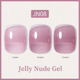 BORN PRETTY 10ml Glitter Pink Nude Jelly Nail Gel Polish Varnis Semi-permanent Sheer Translucent UV LED Soak Off Gel Polish