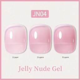 BORN PRETTY 10ml Glitter Pink Nude Jelly Nail Gel Polish Varnis Semi-permanent Sheer Translucent UV LED Soak Off Gel Polish