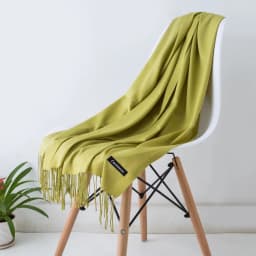 Solid Color Hijabs Cashmere Like Scarf Women Winter Warm Long Shawls And Wraps Hijab Scarves Pashmina Tassels Thin Headband