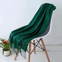 Solid Color Hijabs Cashmere Like Scarf Women Winter Warm Long Shawls And Wraps Hijab Scarves Pashmina Tassels Thin Headband